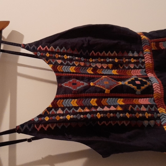 TIGERLILY Nazilla Embroidered Cotton Navy Onesie Romper Playsuit - Picture 12 of 16